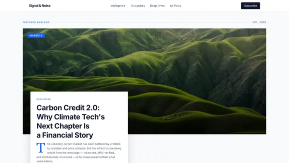 The Signal template preview