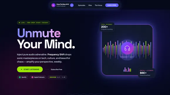Frequency Shift template preview