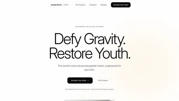 Aurelia Dermo template preview