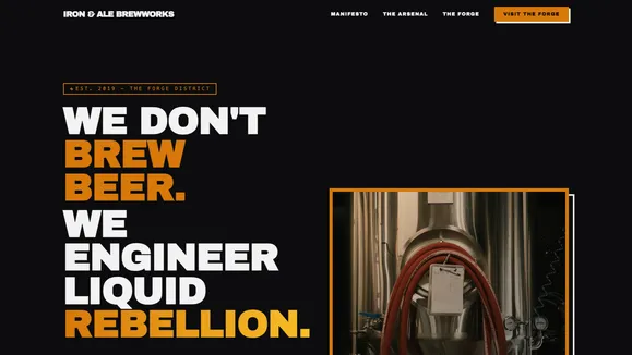 Iron & Ale Brewworks Template preview