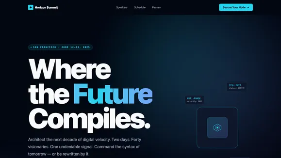 Horizon Summit template preview