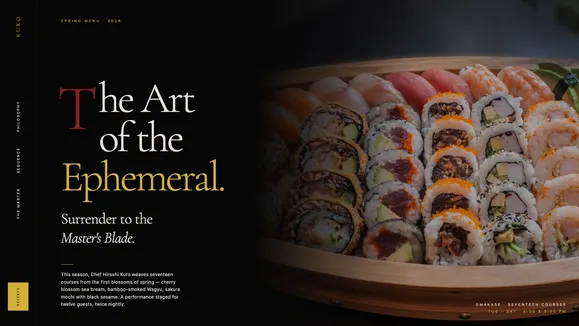 Kuro ōmakase template preview