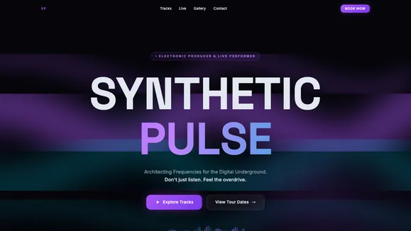 Neon Rhythm Dj template preview