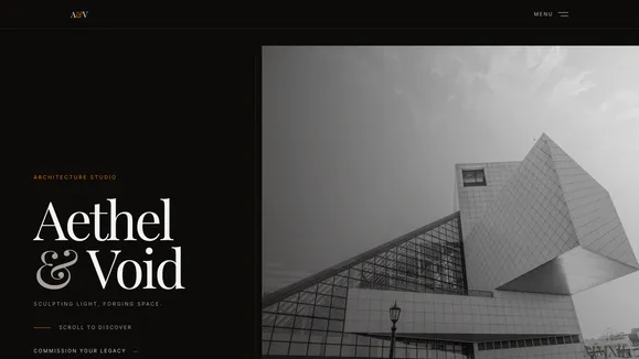 Aethel & Void template preview