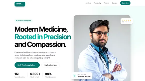 Prime Care Medical template preview