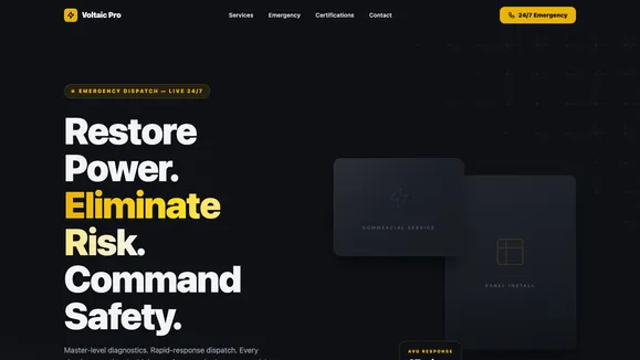 Voltaic Pro template preview