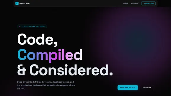 Syntax Void Template preview