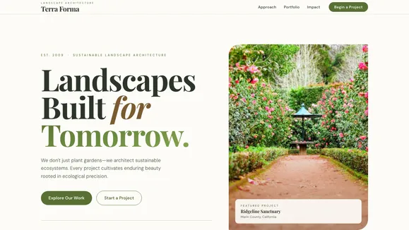 Terra Forma template preview