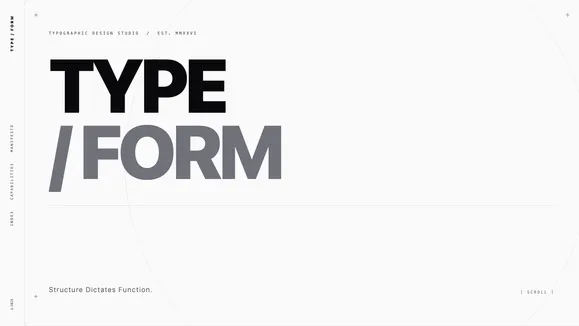 TYPE / FORM Template preview