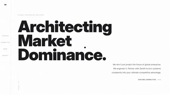 Zenith Advisory template preview